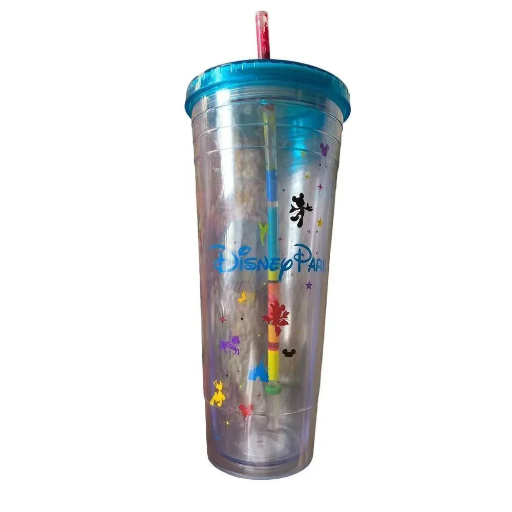 2015 Starbucks Disney Parks Disney Venti 24 oz Tumbler With Green Straw